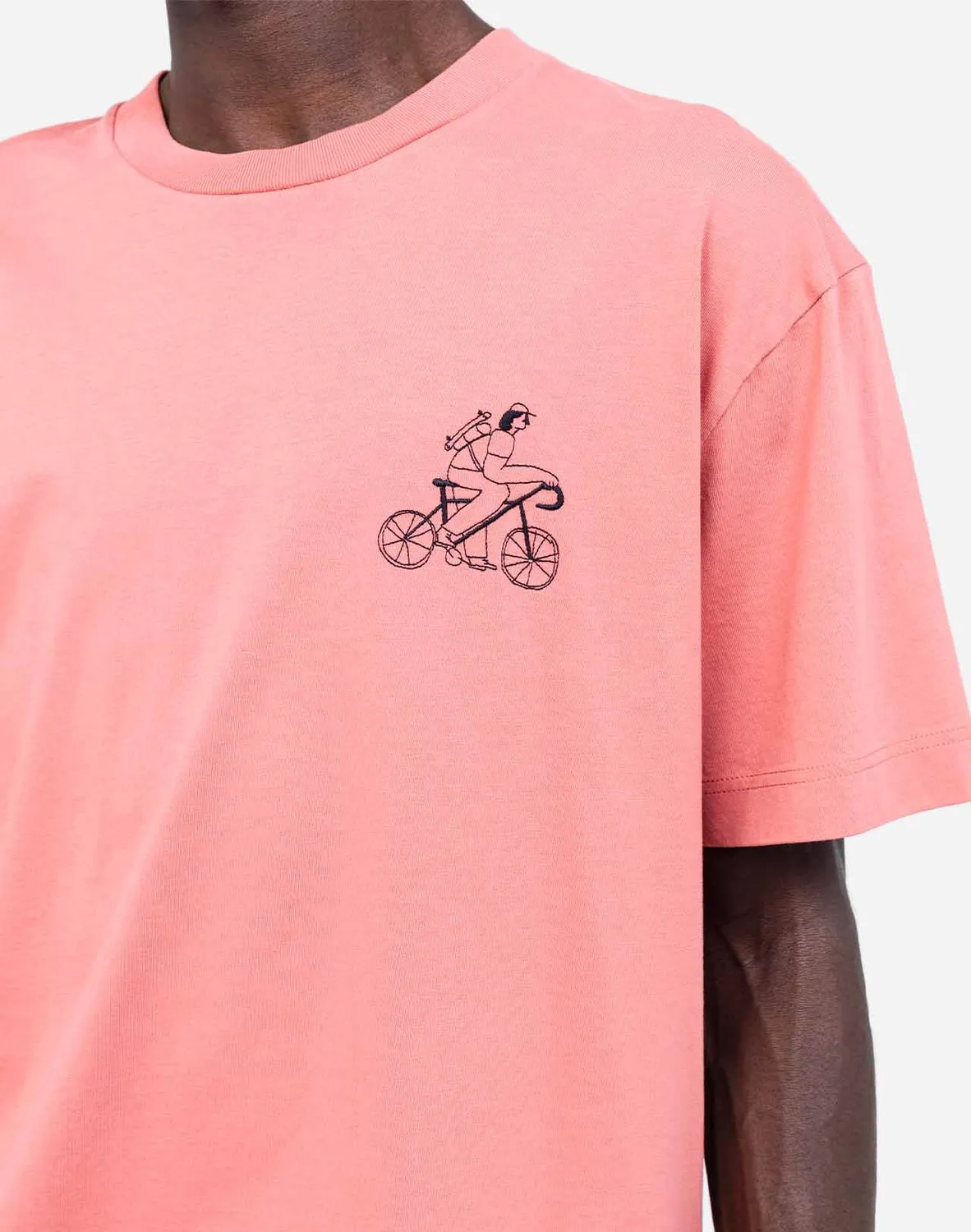 OLOW Citizen t-shirt ample rose minéral coton bio