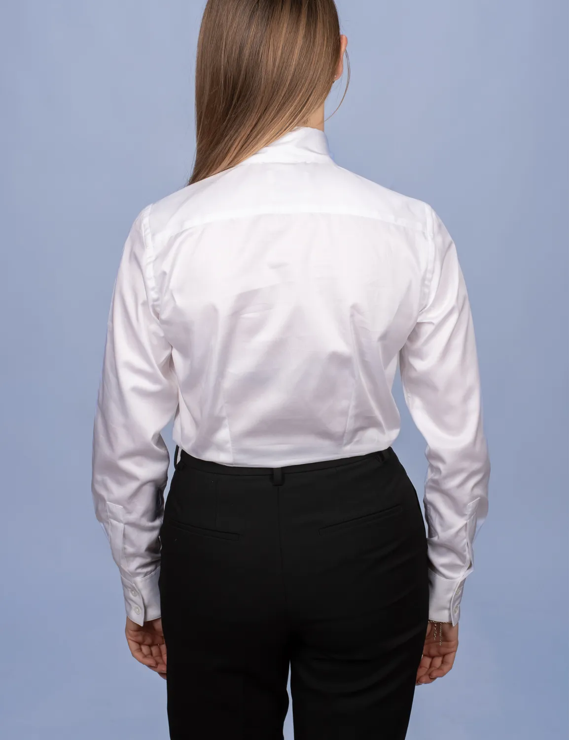 La Chemise Française Satin Blanc chemisier satin coton