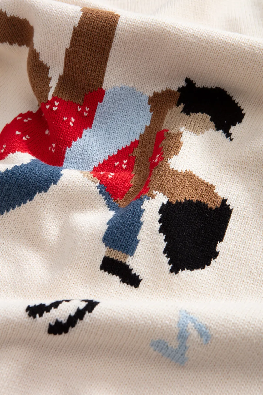 Edmmond Studios Groove Room pull écru coton intarsia