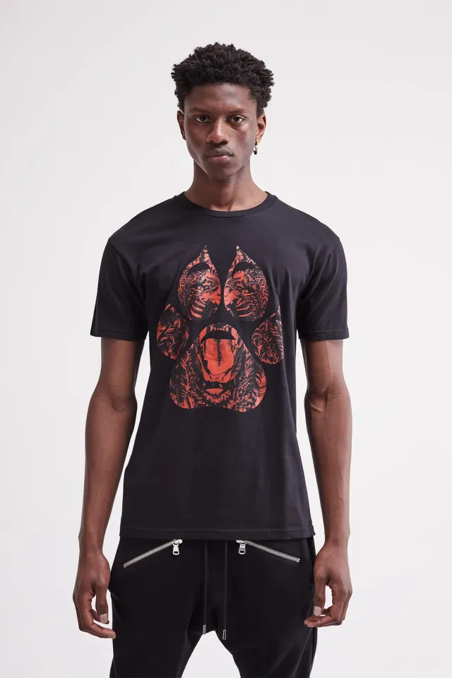 French Deal Scratch t-shirt coton patte lion