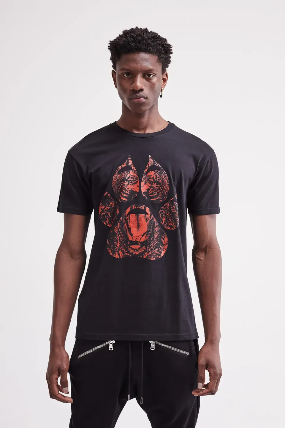 French Deal Scratch t-shirt coton patte lion