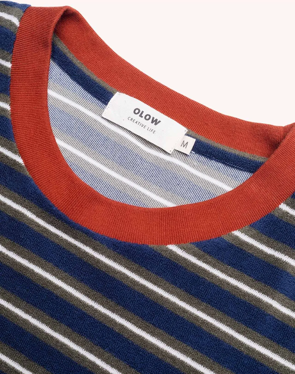 OLOW Peyron t-shirt bleu éponge coton recyclé