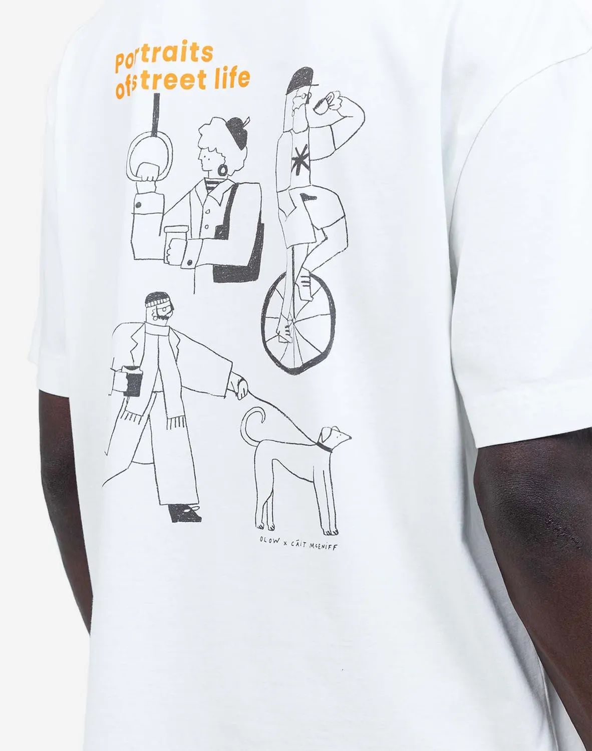 OLOW People t-shirt ample écru coton bio