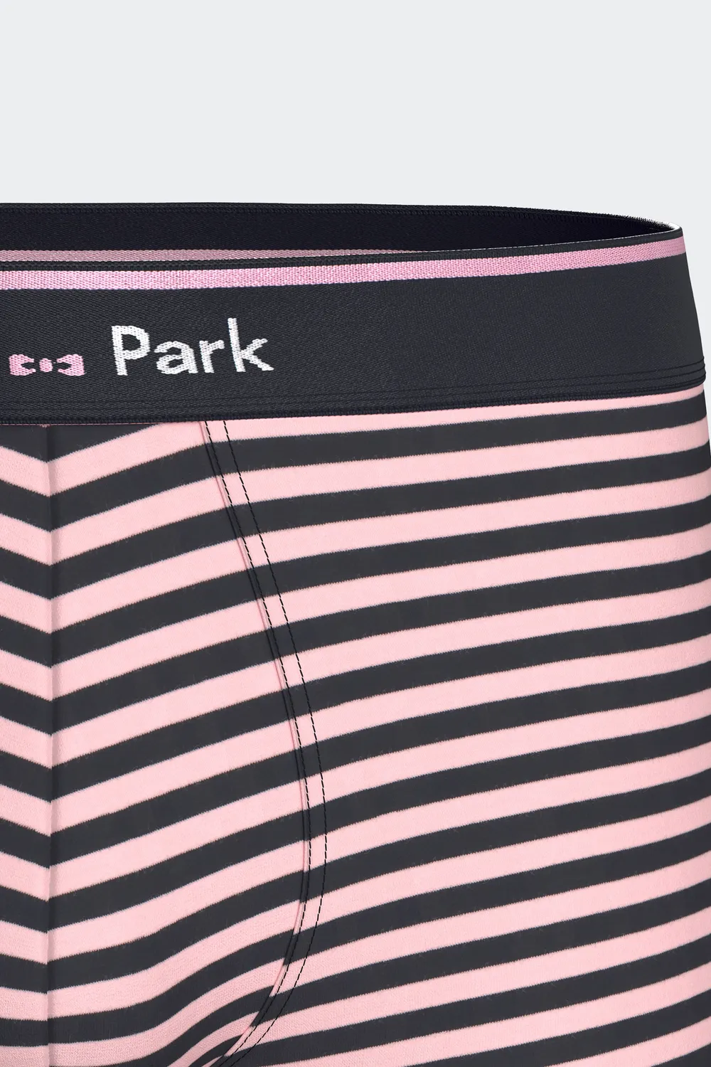 Eden Park lot 2 boxers coton stretch marine rayures roses