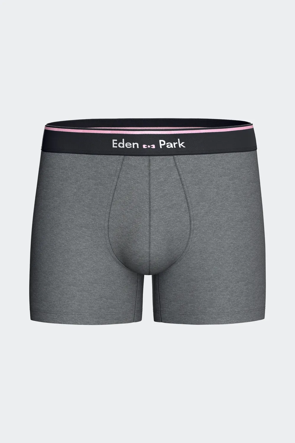Eden Park lot 2 boxers homme coton marine gris stretch