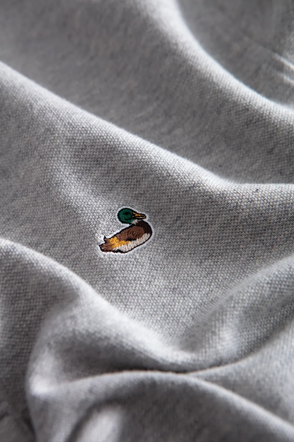 Edmmond Studios Duck polo manches longues gris piqué