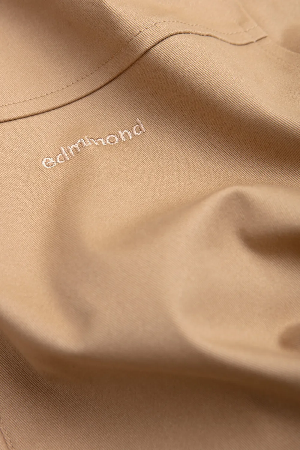 Edmmond Studios Woodsy veste Harrington beige col rib