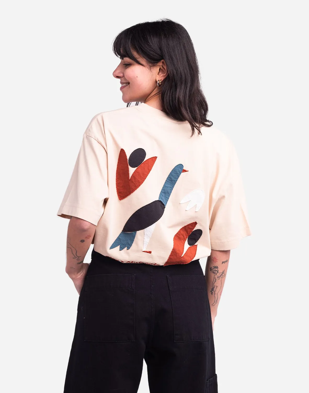 OLOW Oisel t-shirt ample crème coton bio