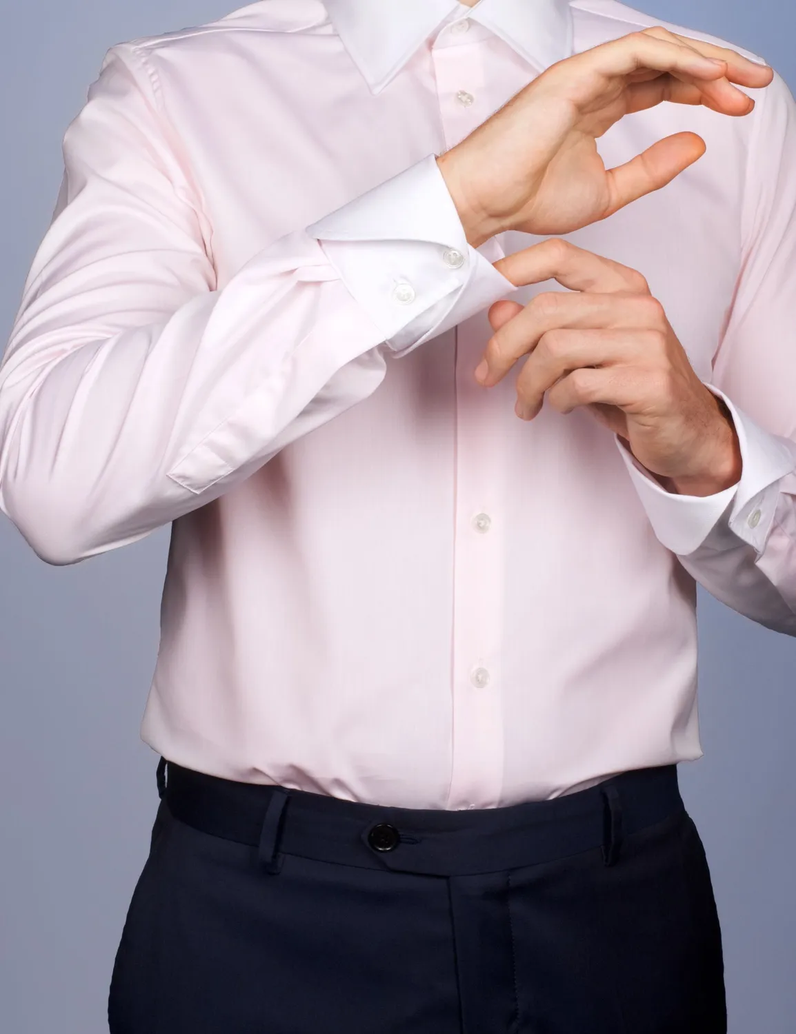 La Chemise Française Virtuose chemise popeline rose blanche