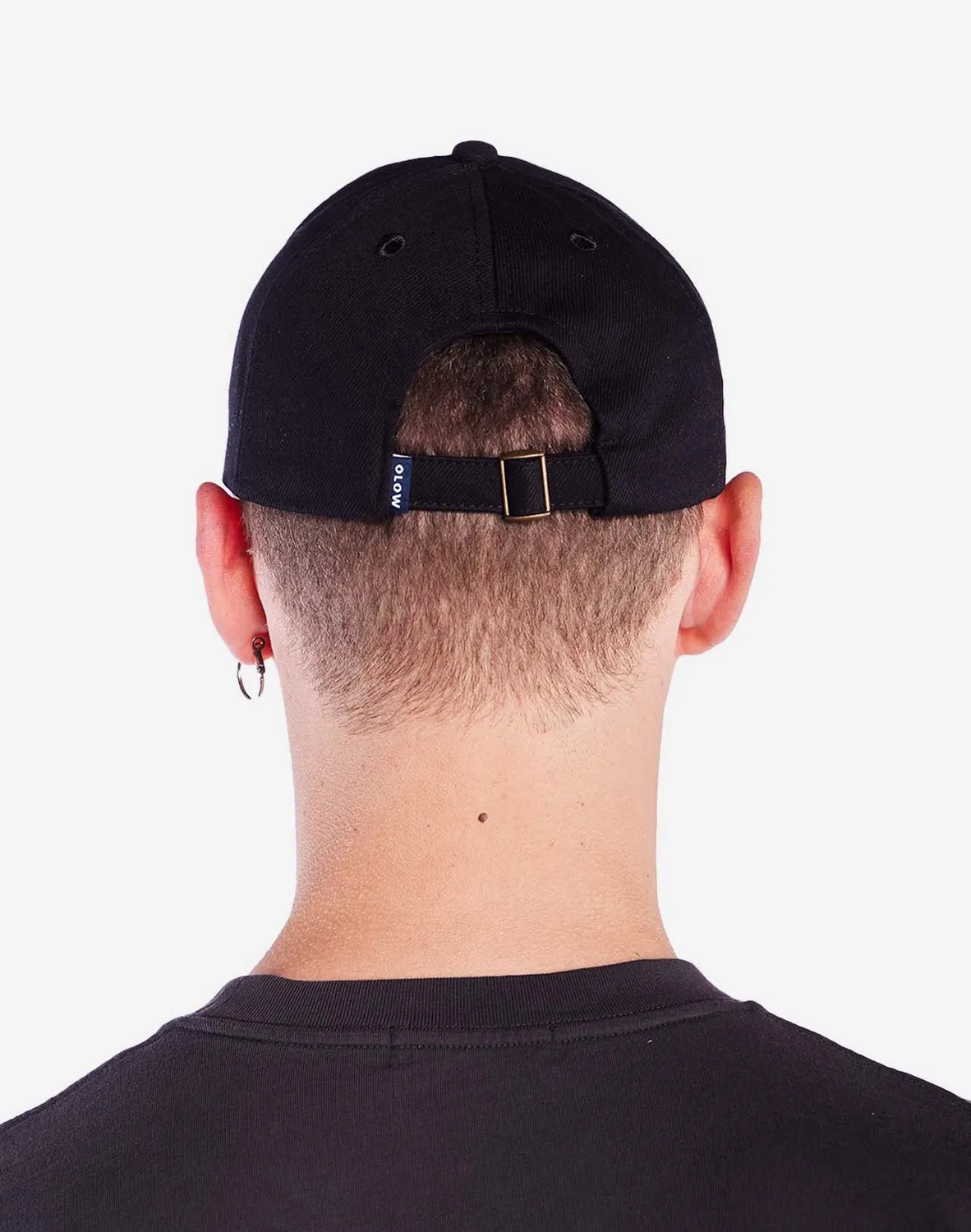 OLOW Six Panel Sun King casquette denim noir coton bio