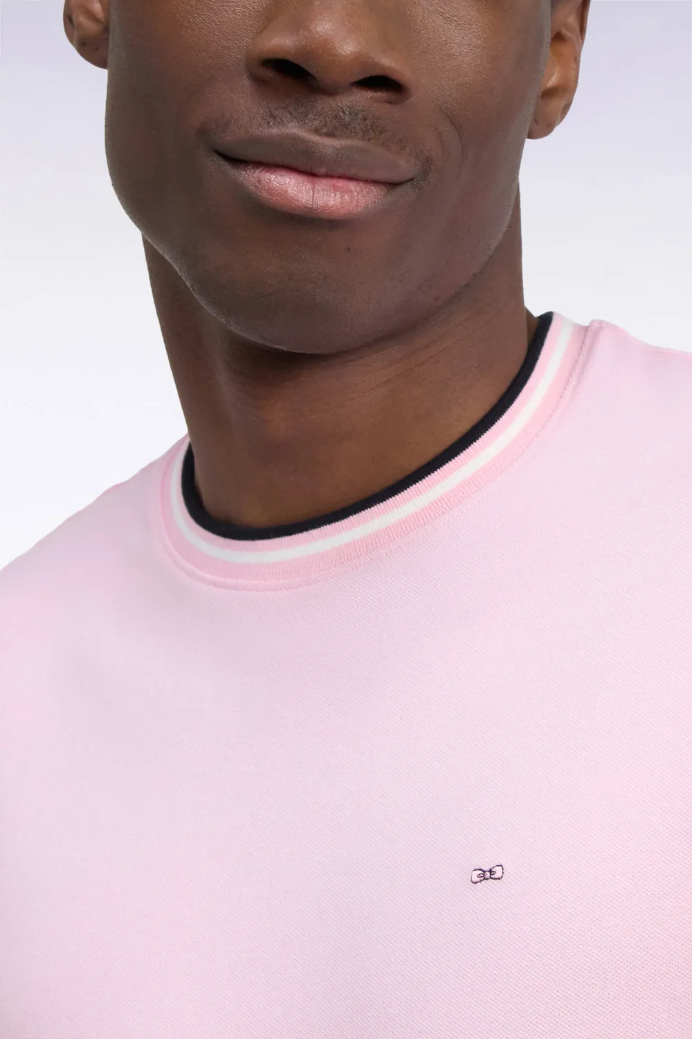 Eden Park H26MAITC0013/ROC16 t-shirt rose coton droit