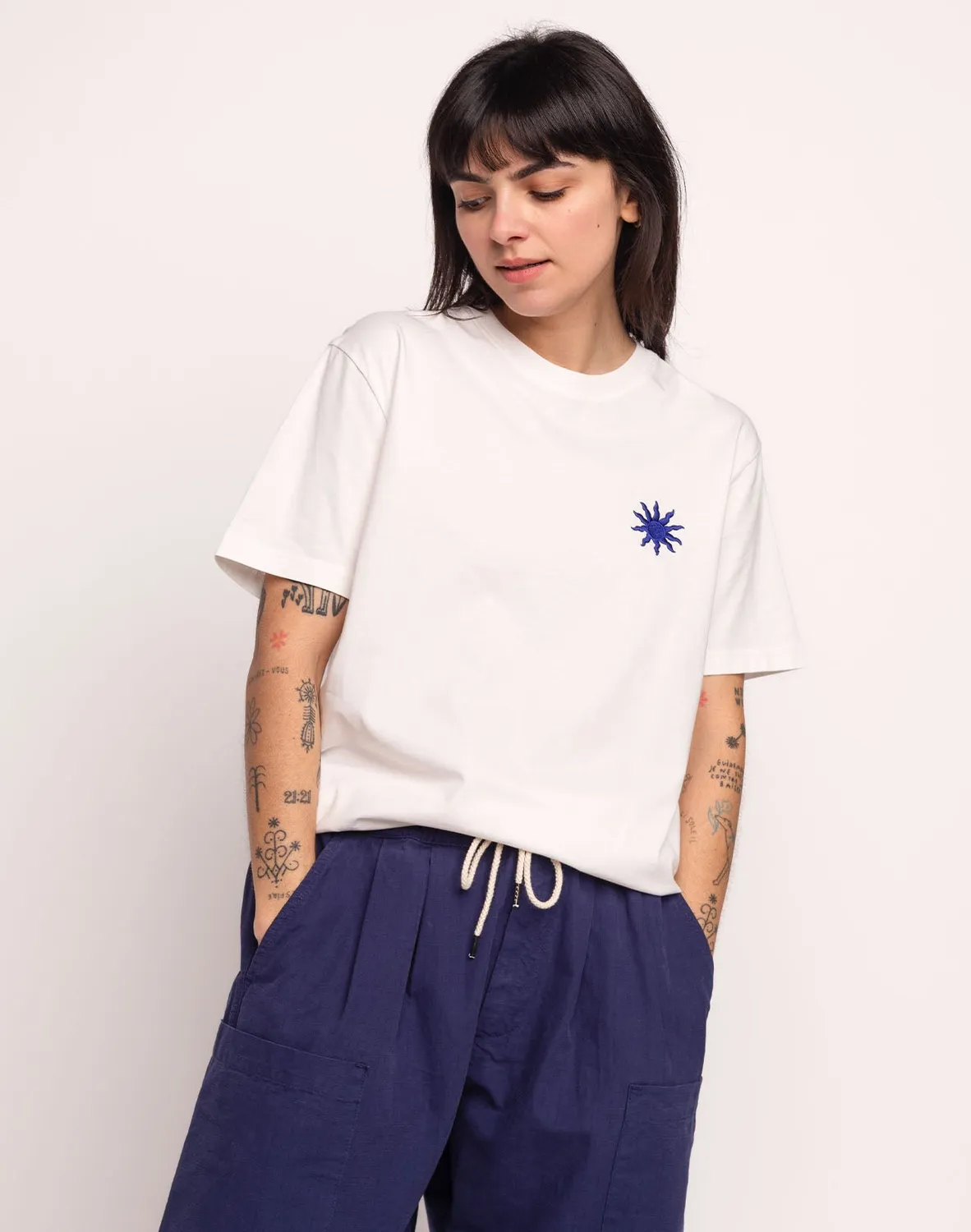 Olow Pictural t-shirt écru coton bio