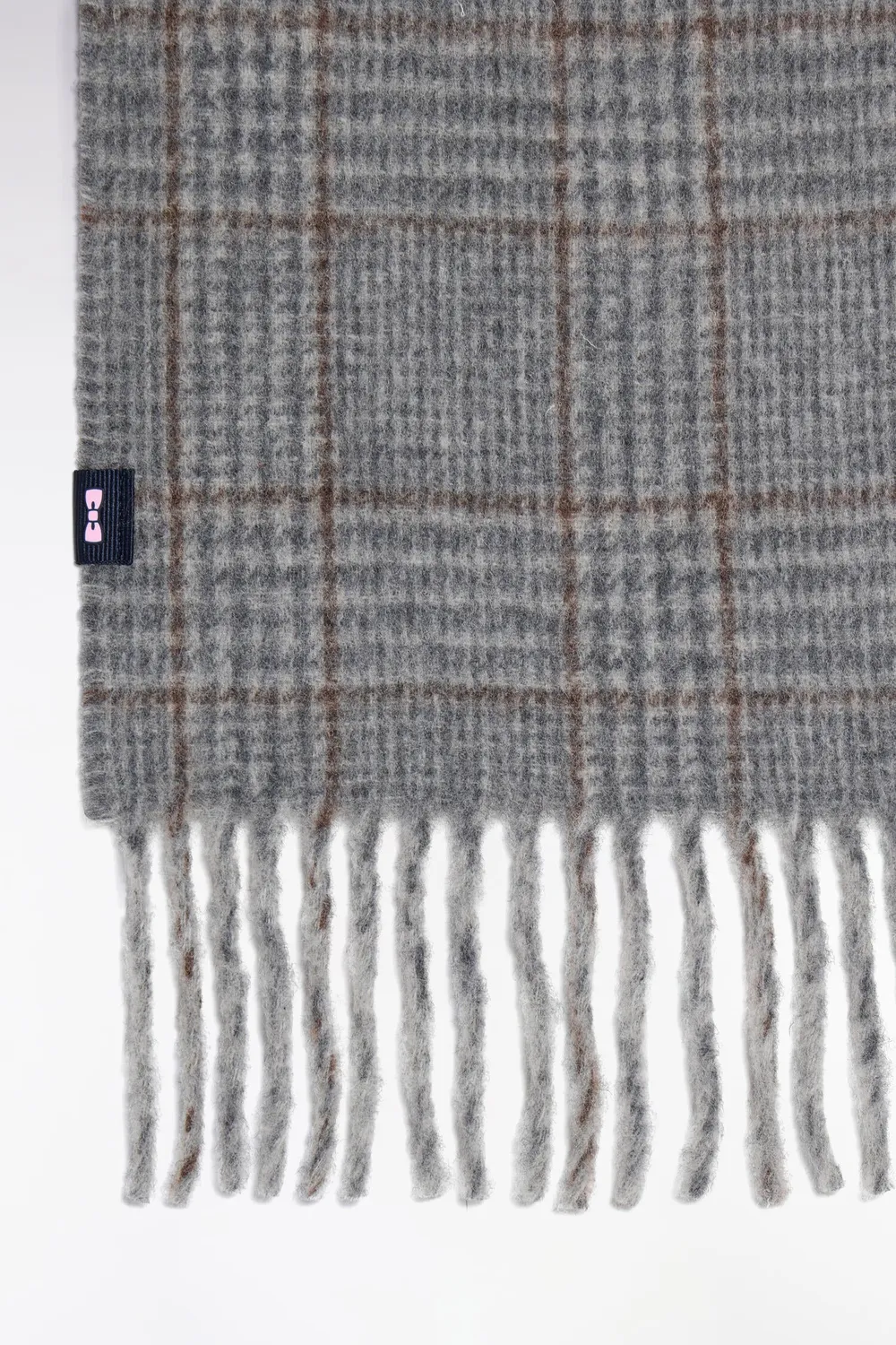 Eden Park écharpe grise homme franges taille unique