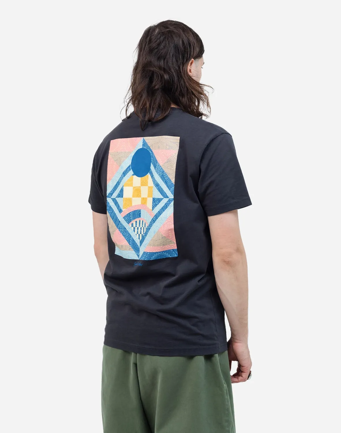 Olow Union t-shirt noir carbone coton bio