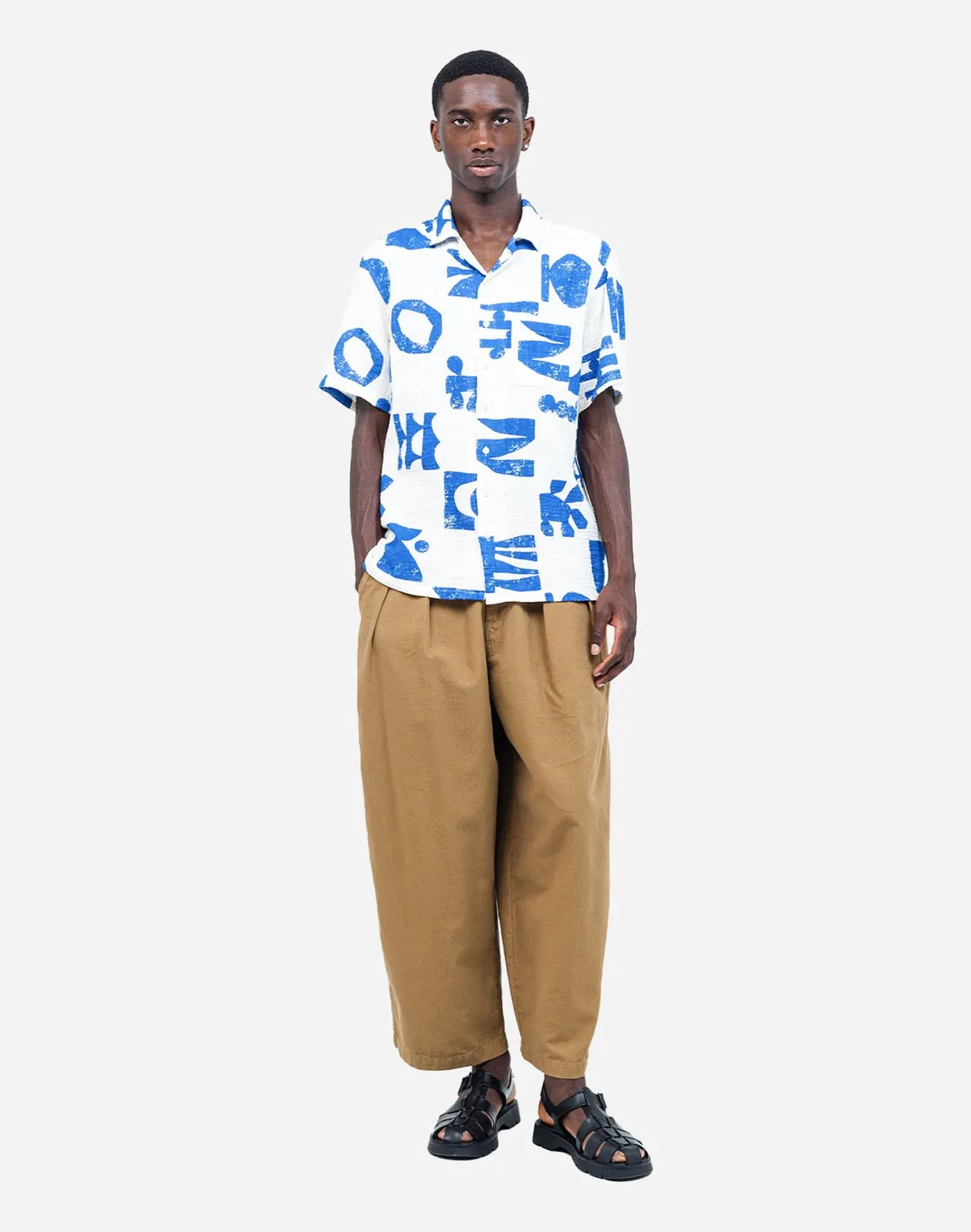 Olow Aloha Shapes chemisette écru gaze coton bio