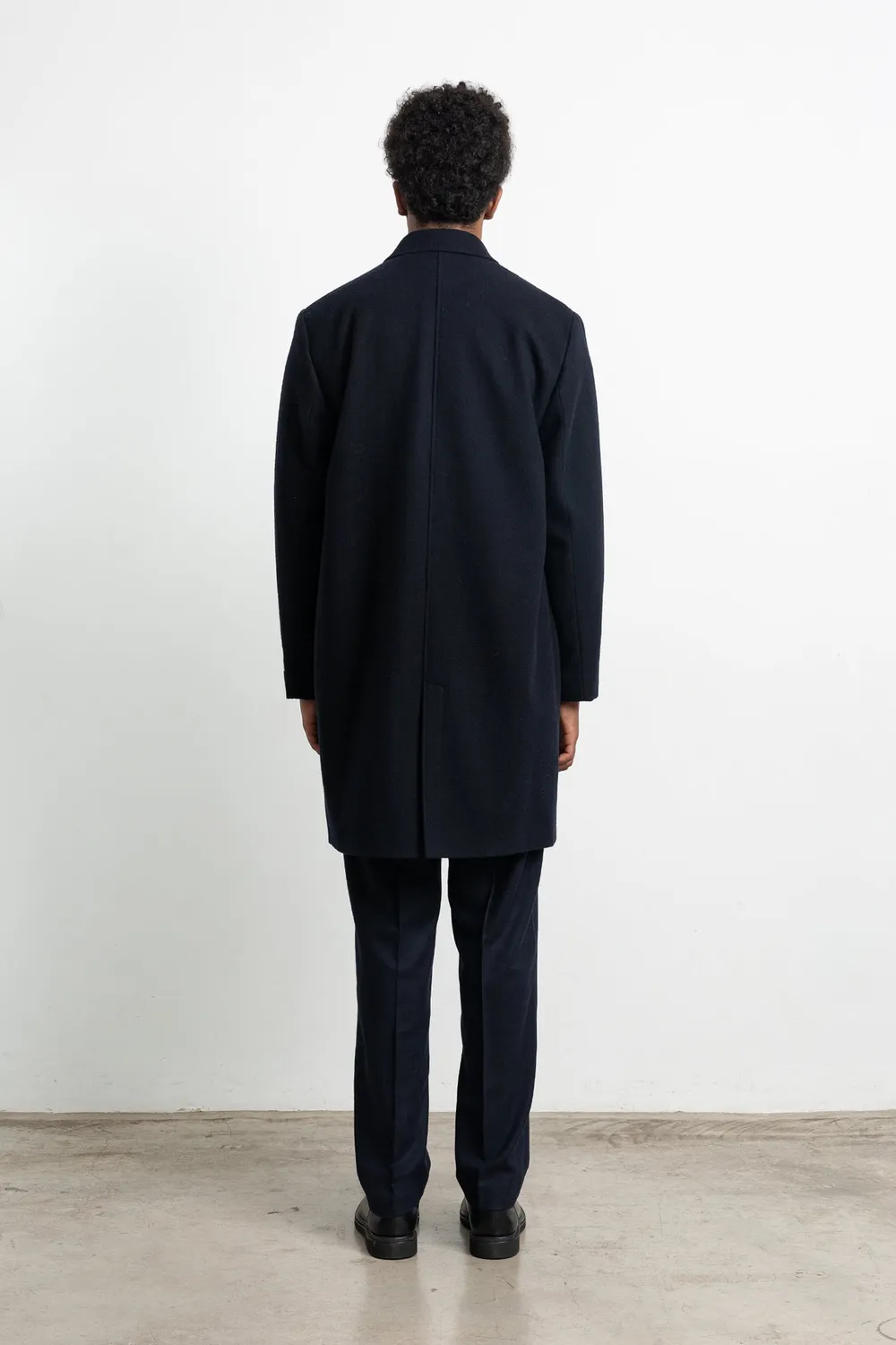 Edmmond Studios Legacy manteau homme bleu marine laine