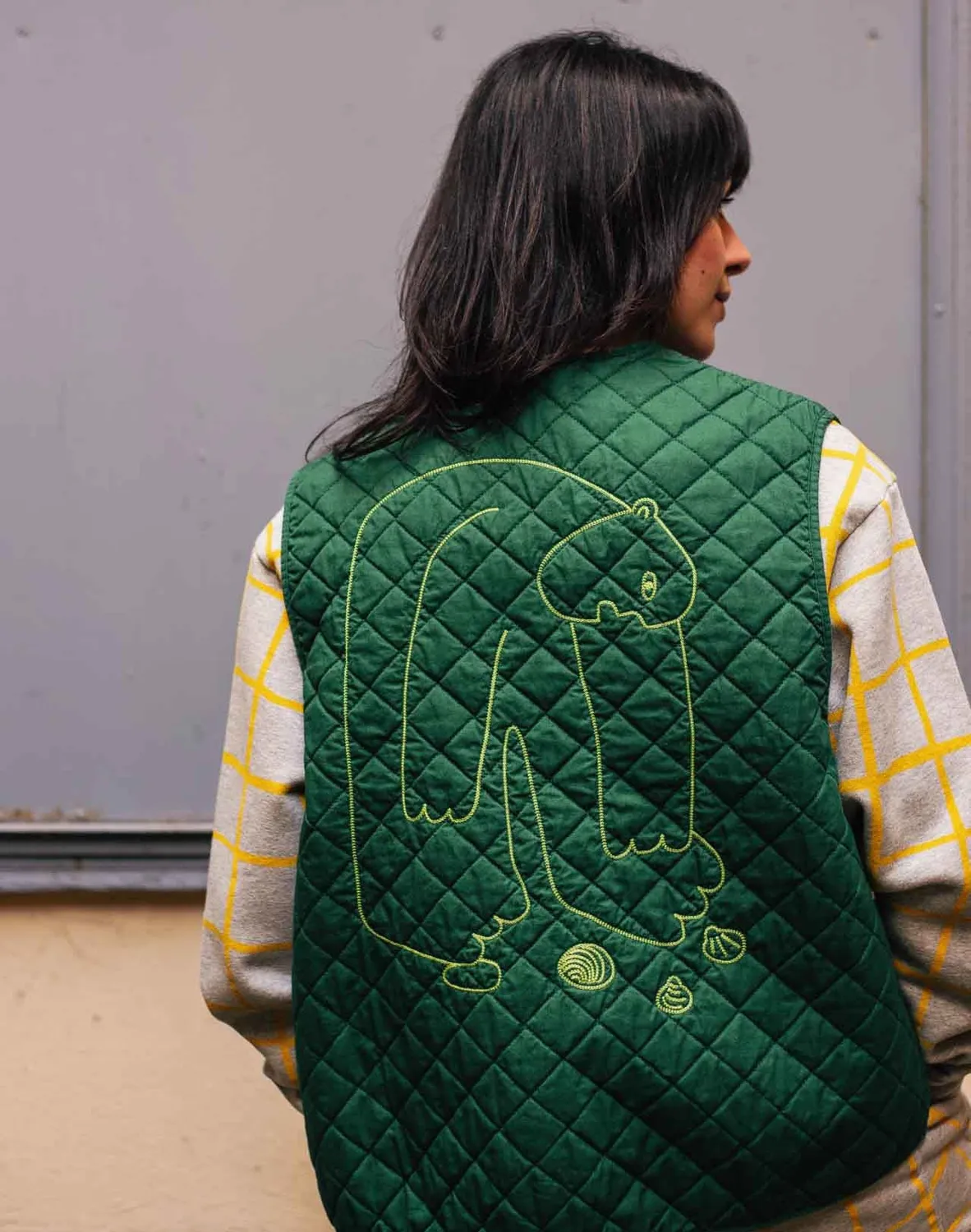 OLOW Vague à l'âme gilet sans manches vert