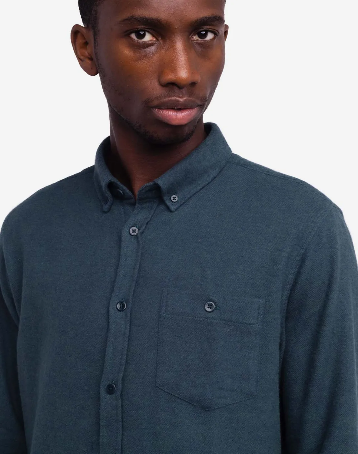 OLOW Classico Strato chemise vert-canard flanelle