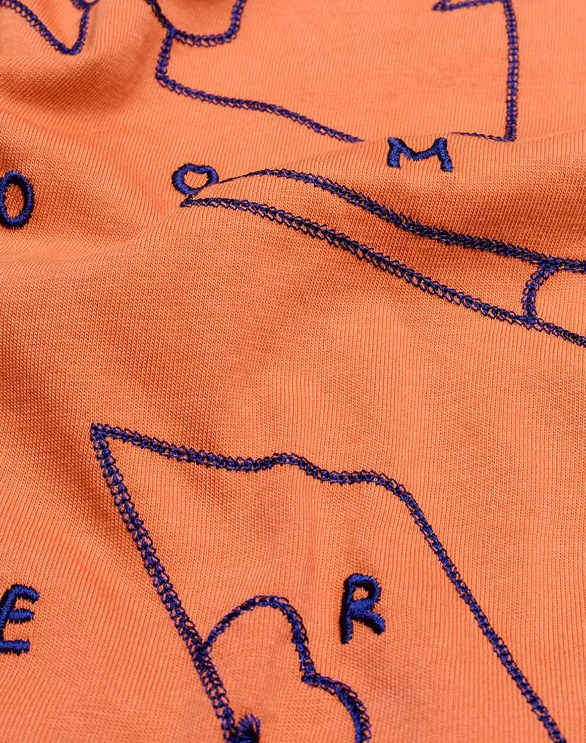 OLOW Let Go t-shirt mandarine brodé