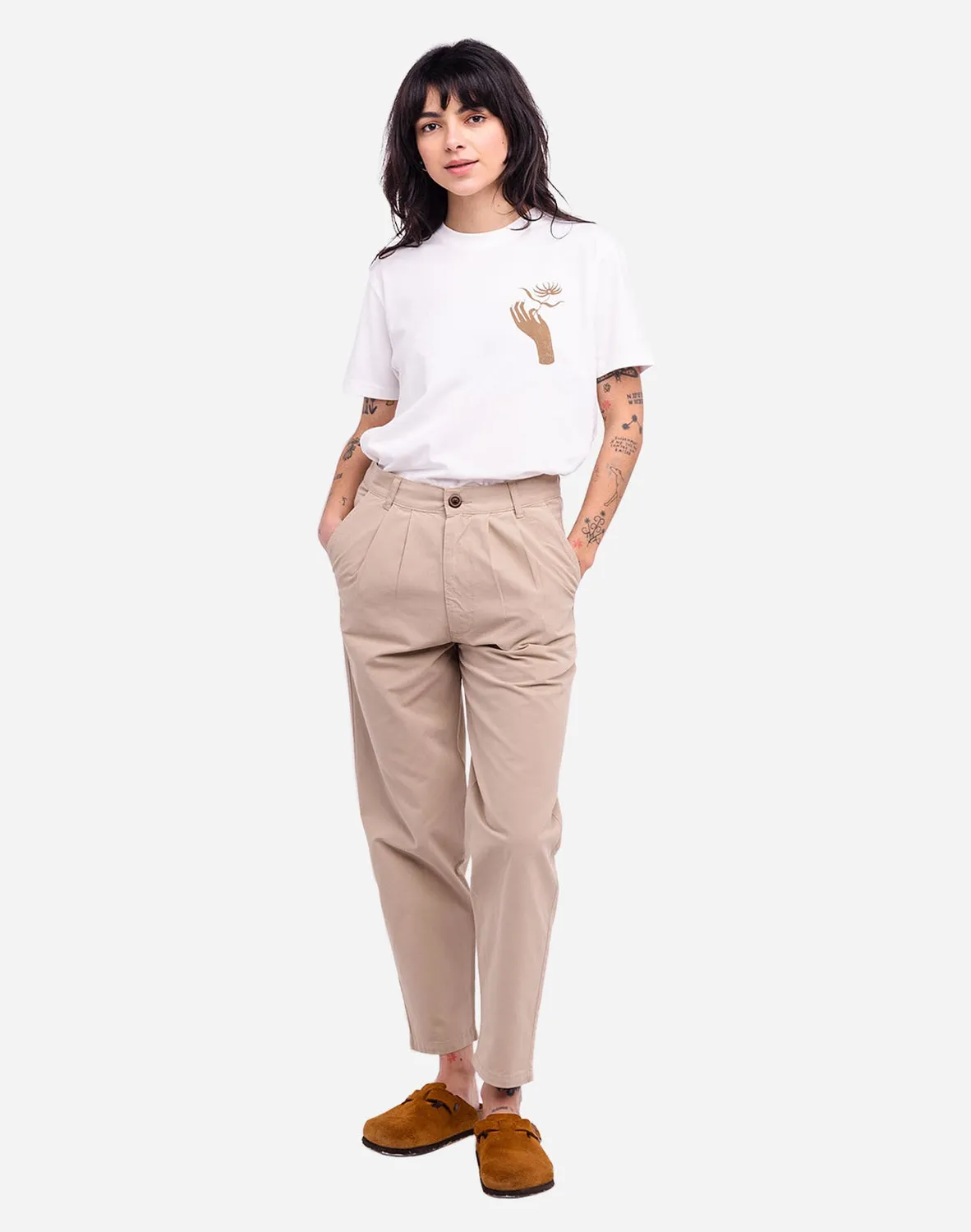 OLOW Swing pantalon beige coton bio