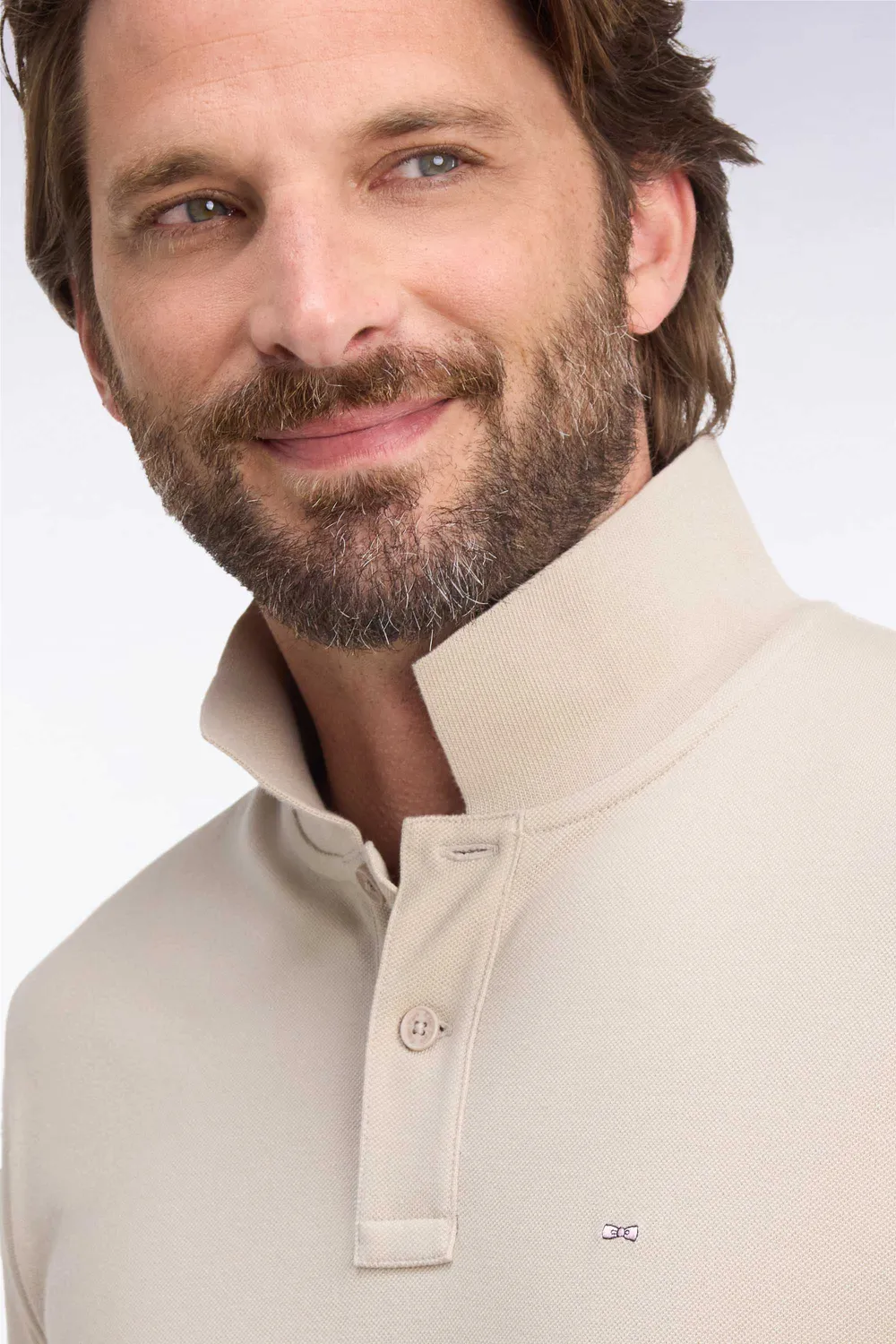 Eden Park polo manches courtes beige pima