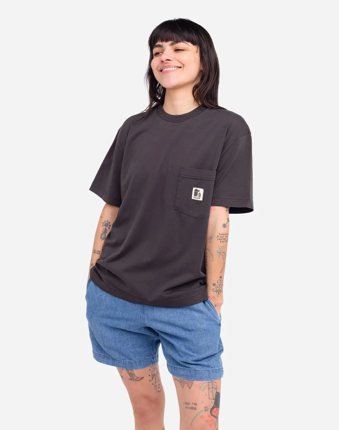 OLOW Japo t-shirt ample noir carbone 200g
