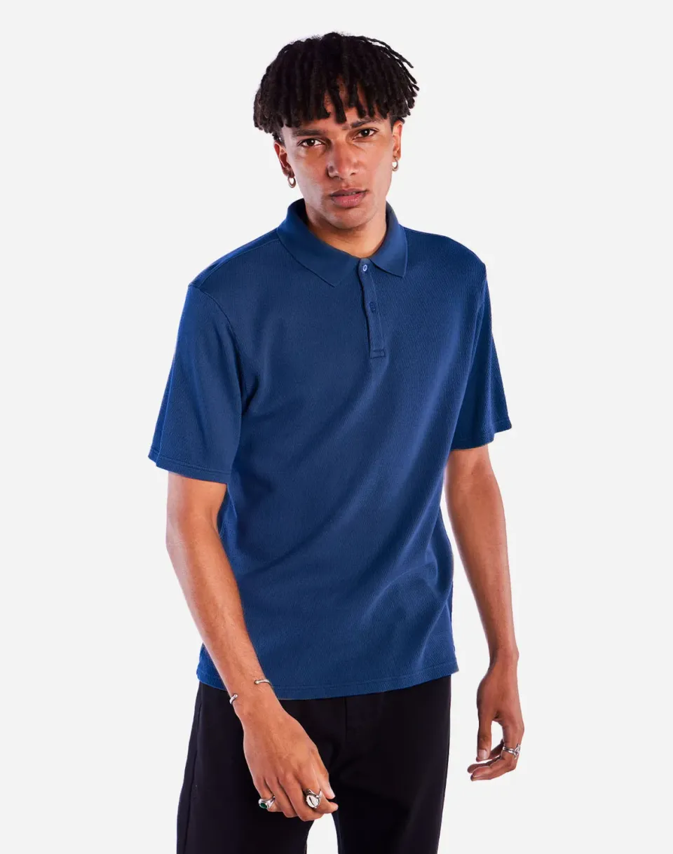 OLOW Fez polo ultramarine coton coupe droite