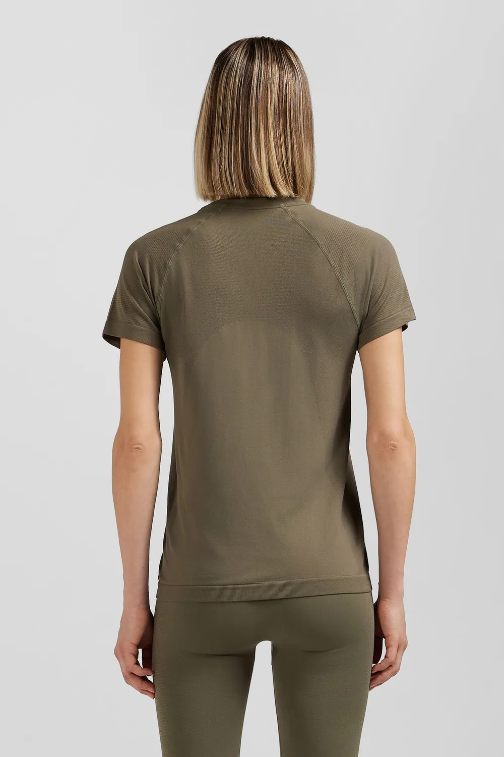 Eden Park t-shirt sport femme kaki polyamide slim