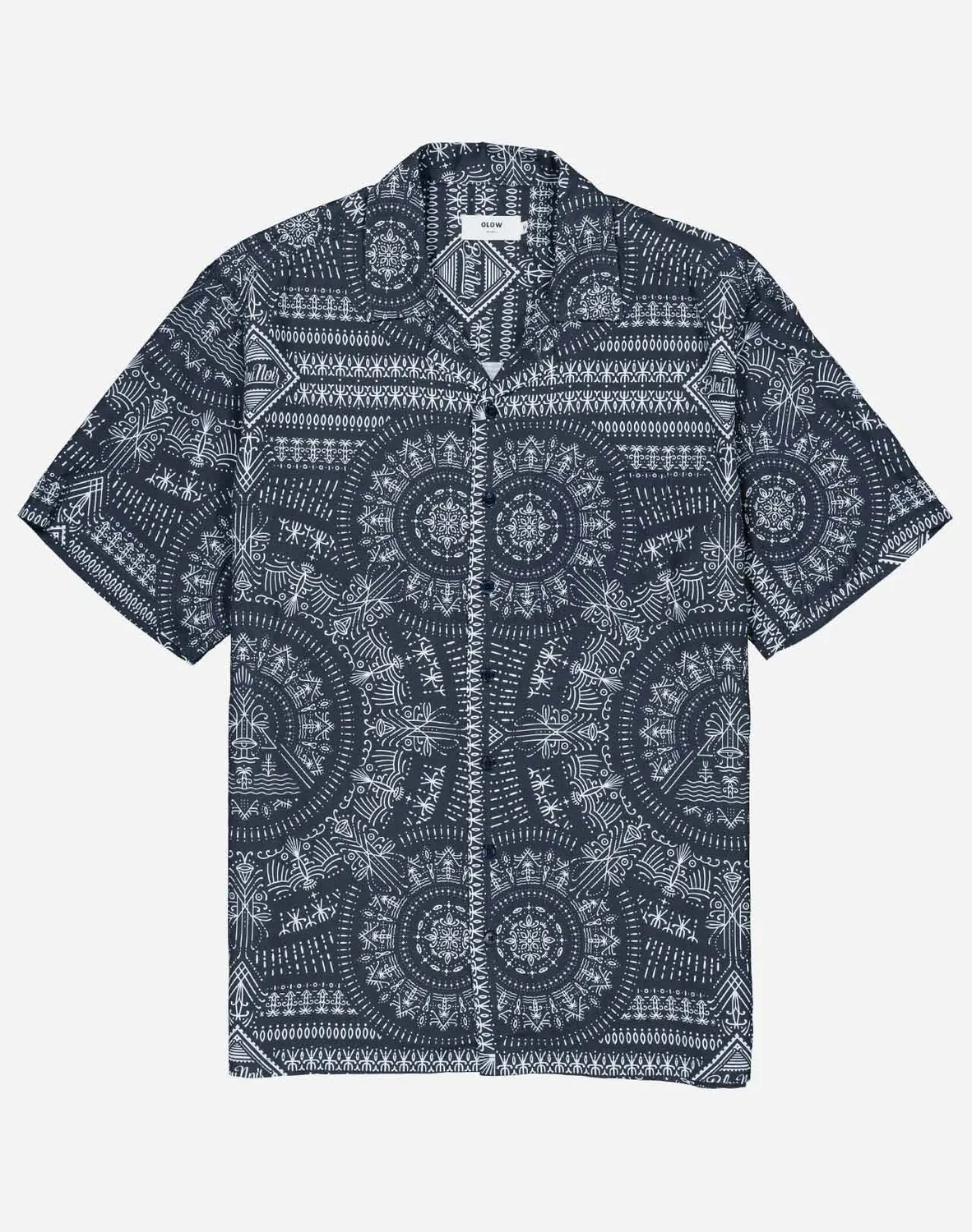 OLOW Aloha Kendari chemisette bleu nuit motifs