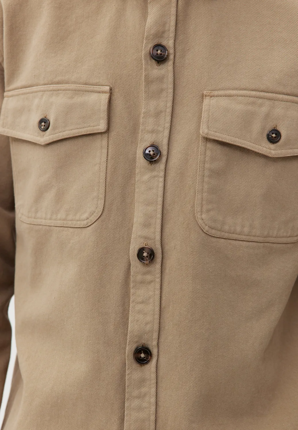 Loom surchemise twill bleu acier veste homme coton