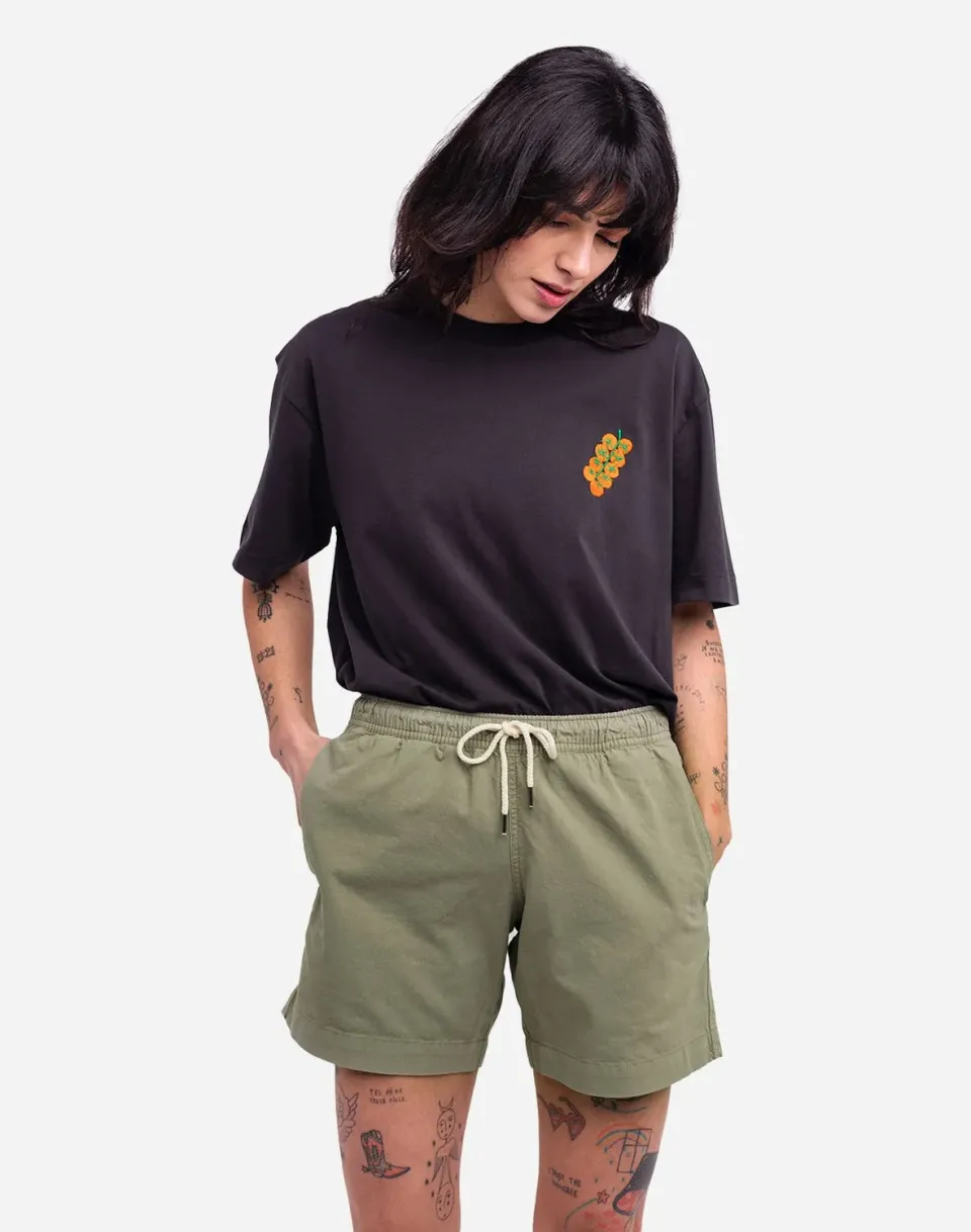 OLOW Tasty Tomatoes t-shirt ample noir carbone
