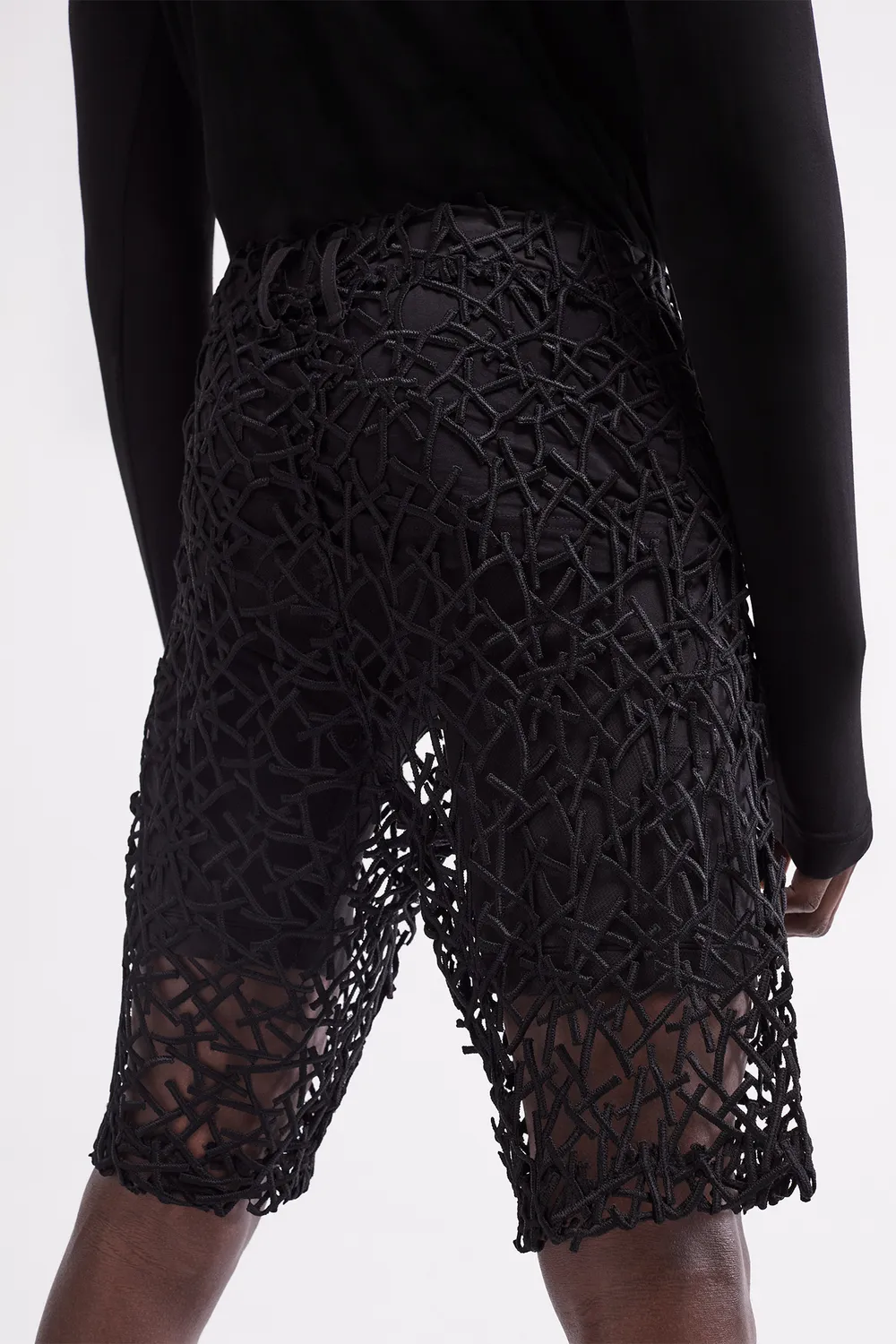 French Deal Spider Transparent short guipure