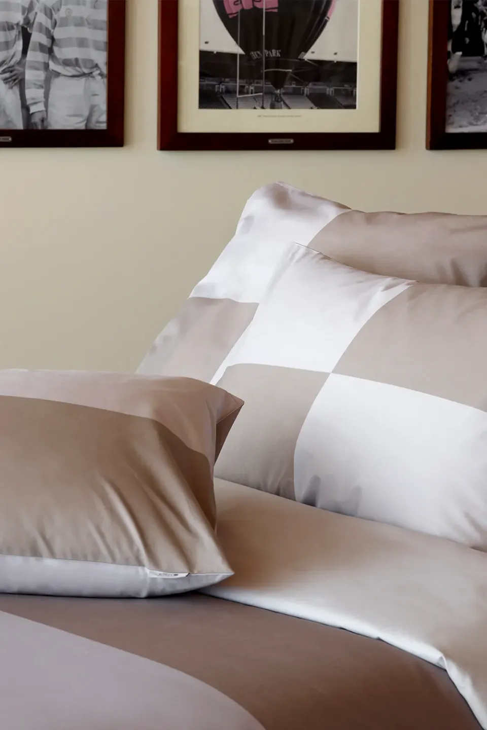 Eden Park housse de couette grise percale Beau plongeon