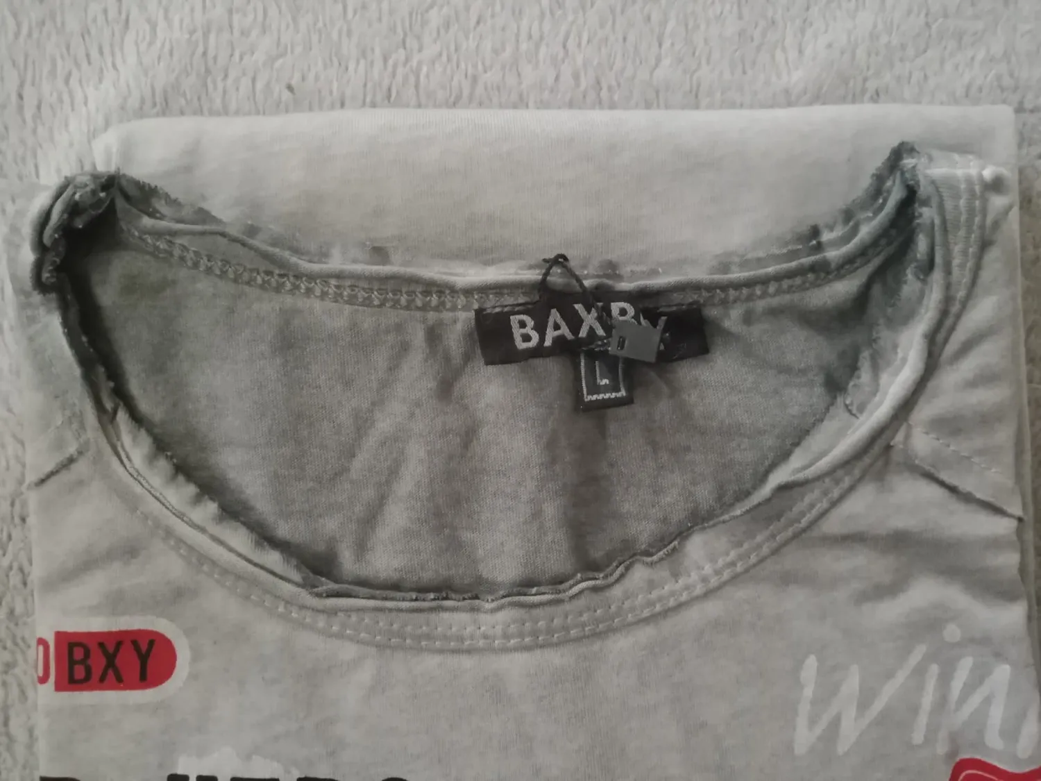 Subliminal Mode BX147 t-shirt homme gris clair S coton