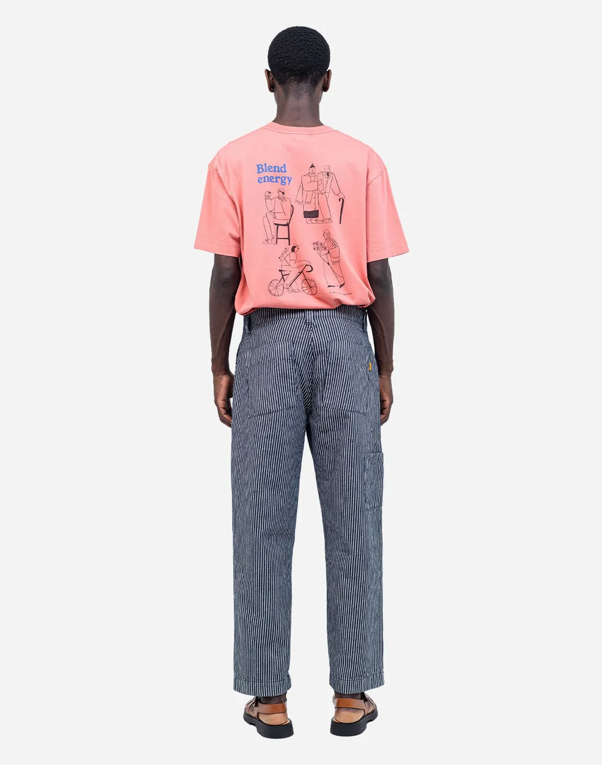 Olow Chuck Pantalon denim rayé workwear