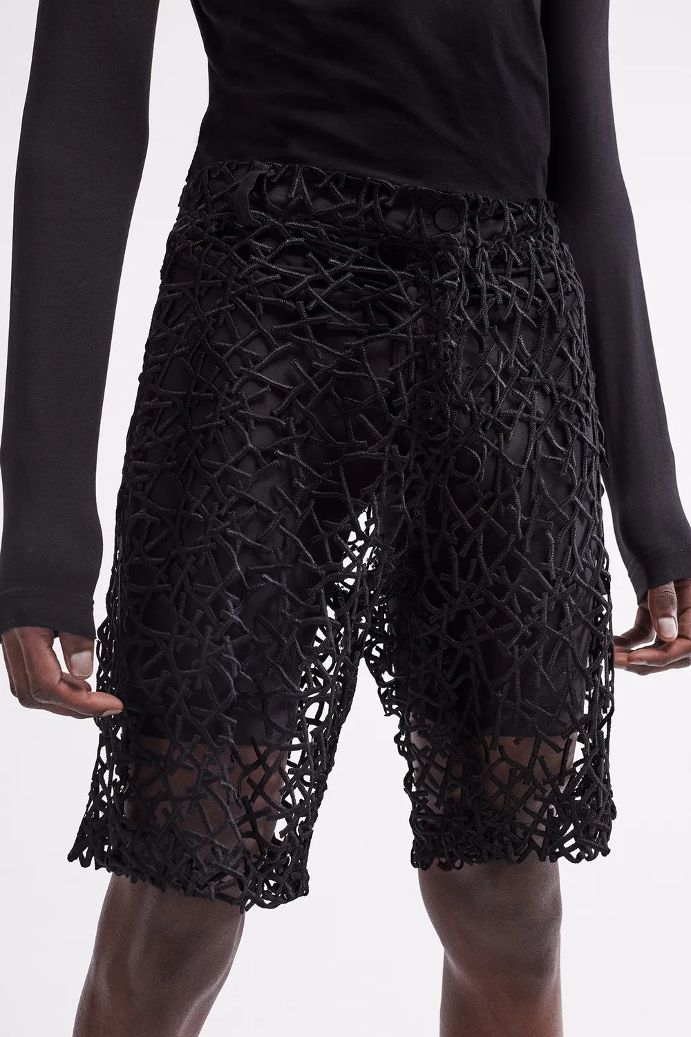 French Deal Spider Transparent short guipure