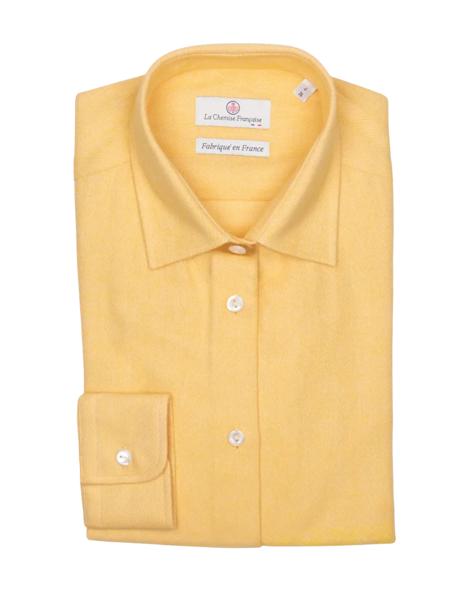 La Chemise Française Flanelle Chevrons Jaune chemisier femme chaud