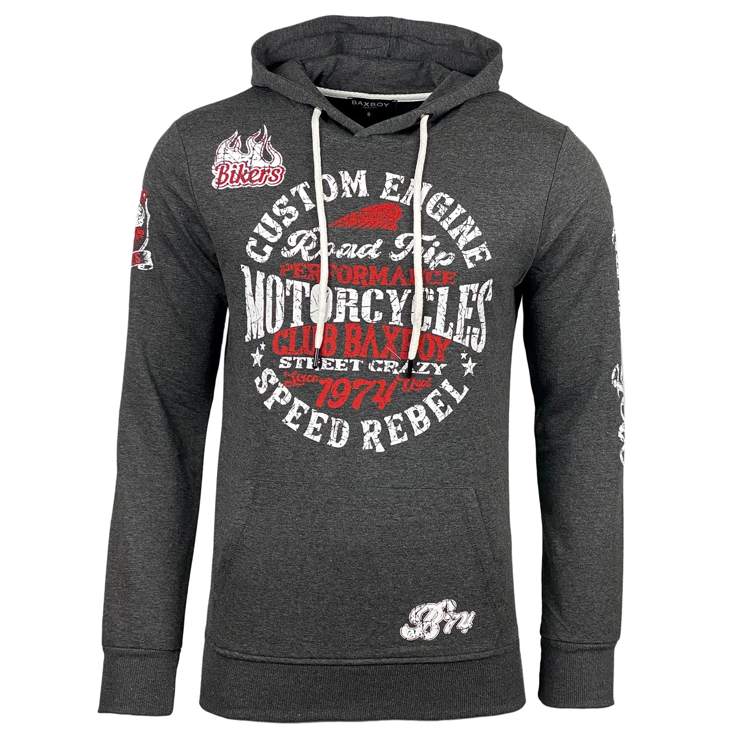 Subliminal Mode BX-601 sweat capuche homme gris taille L