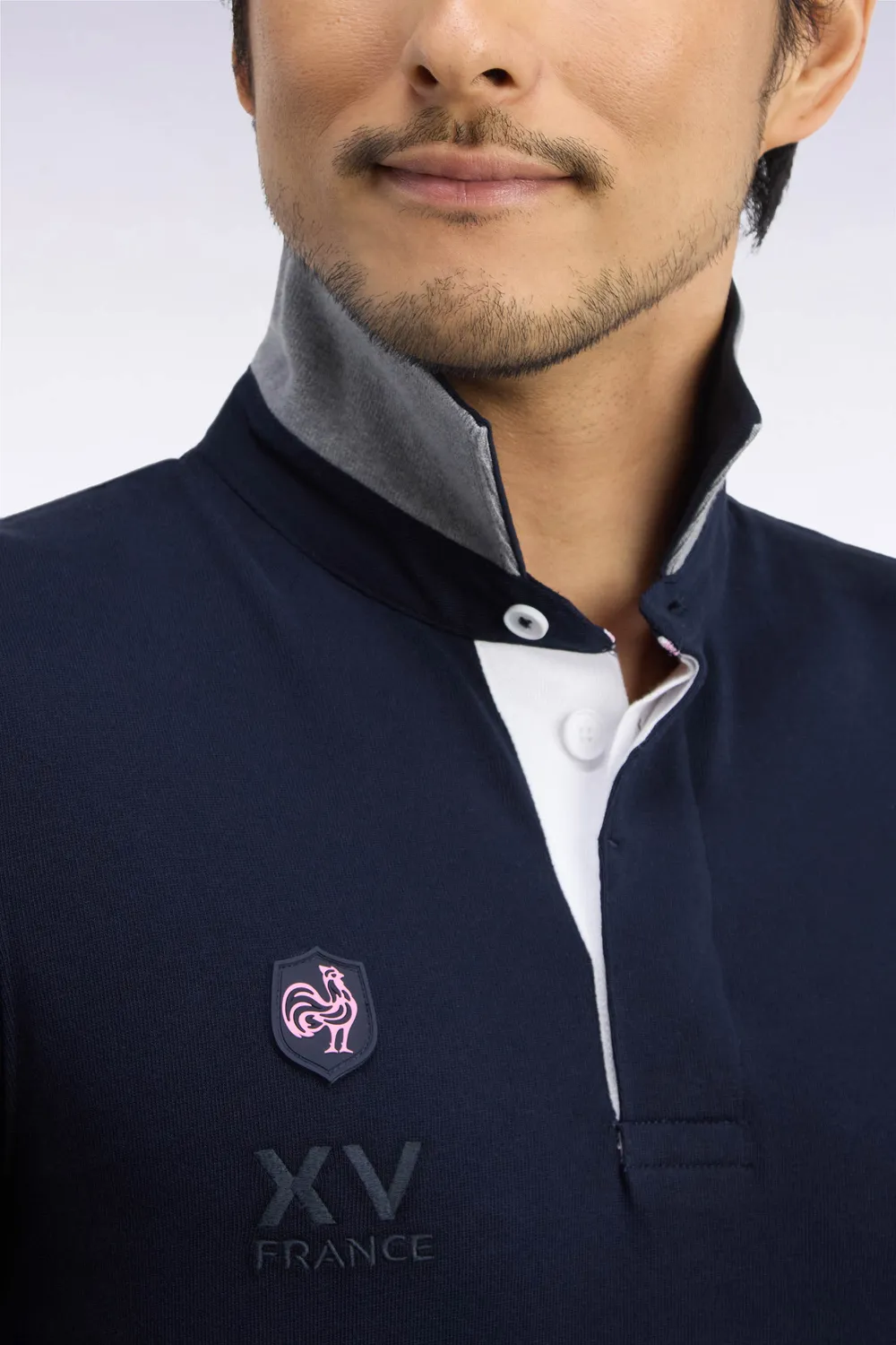 Eden Park France Rugby maillot jersey coton marine manches longues