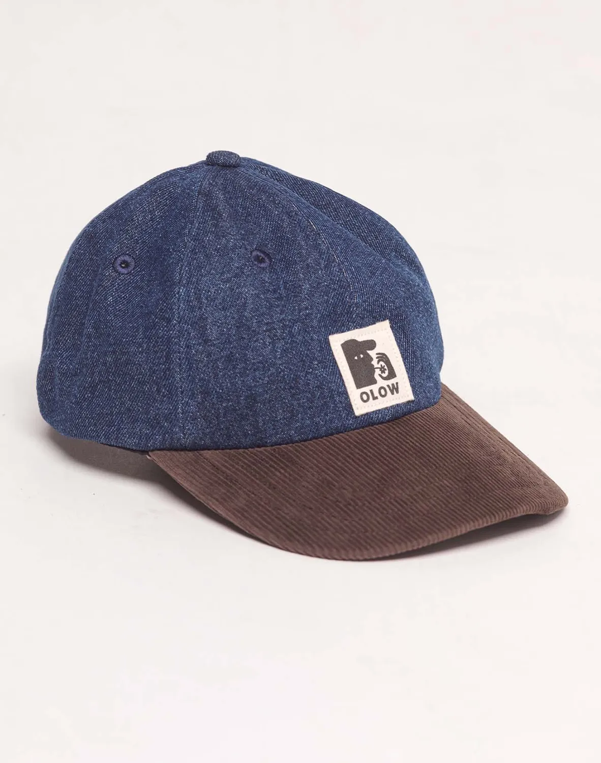 Olow Stanton casquette six panel bleu marron TU