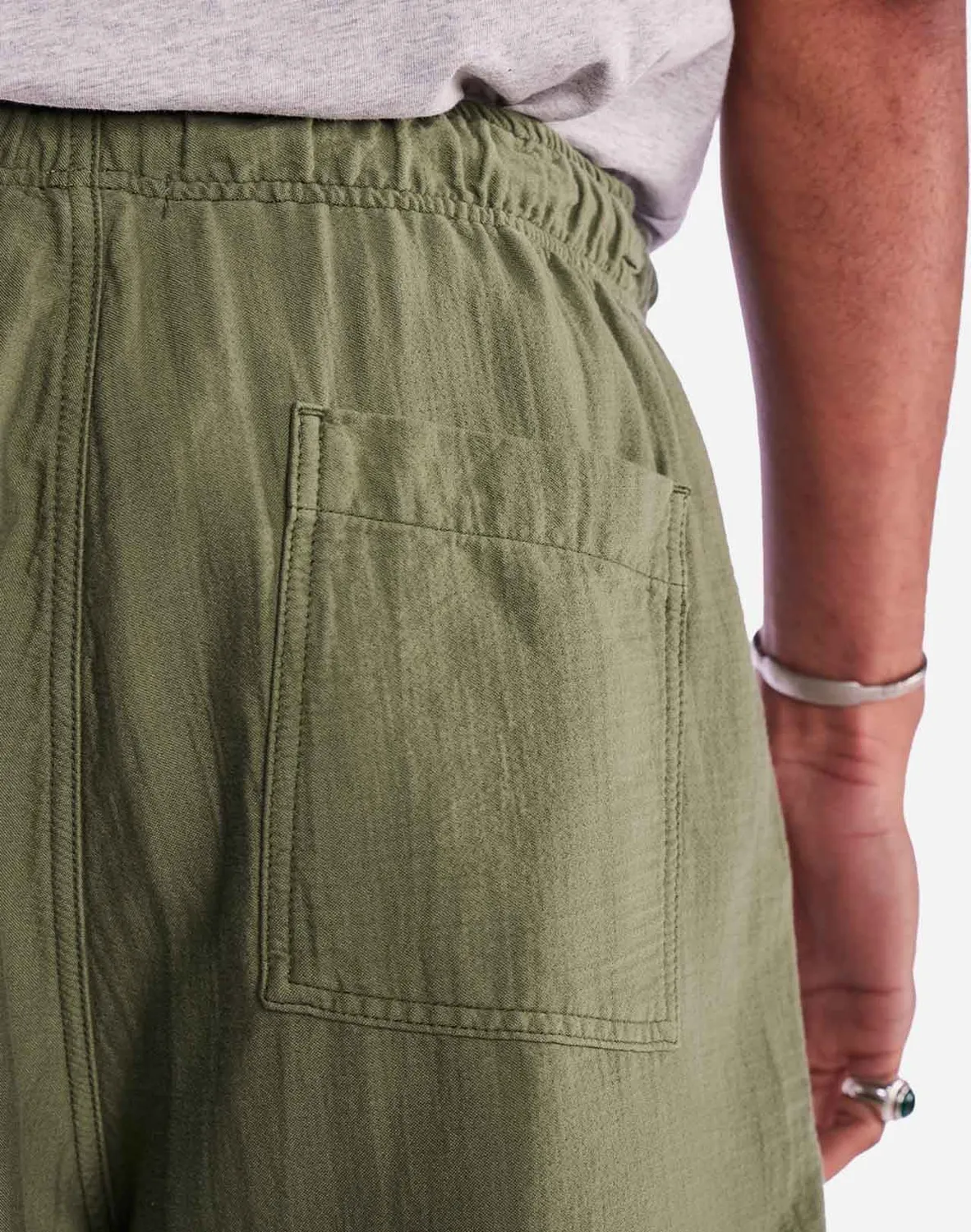 OLOW Gujo short olive coton taille élastique