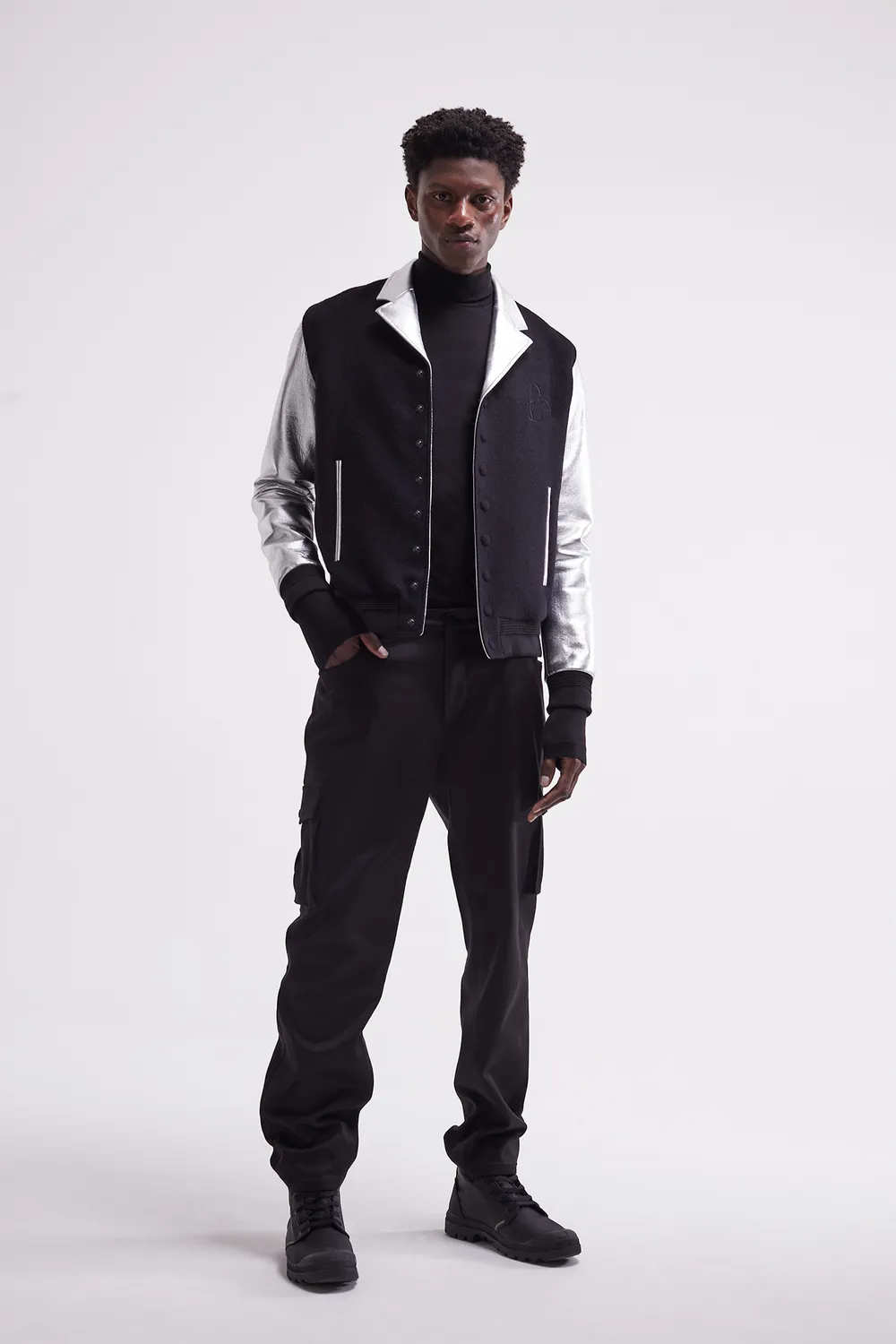 French Deal Évolution veste cuir laine mixte