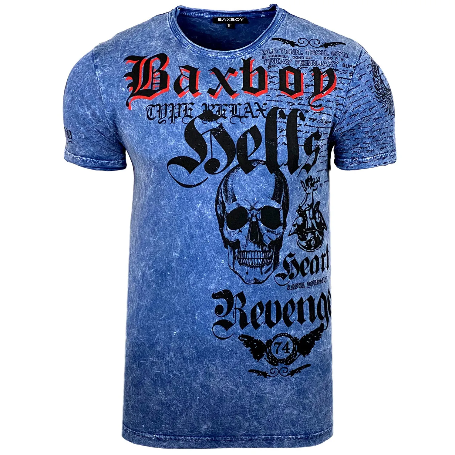 Subliminal Mode BX06 t-shirt col rond vintage blanc