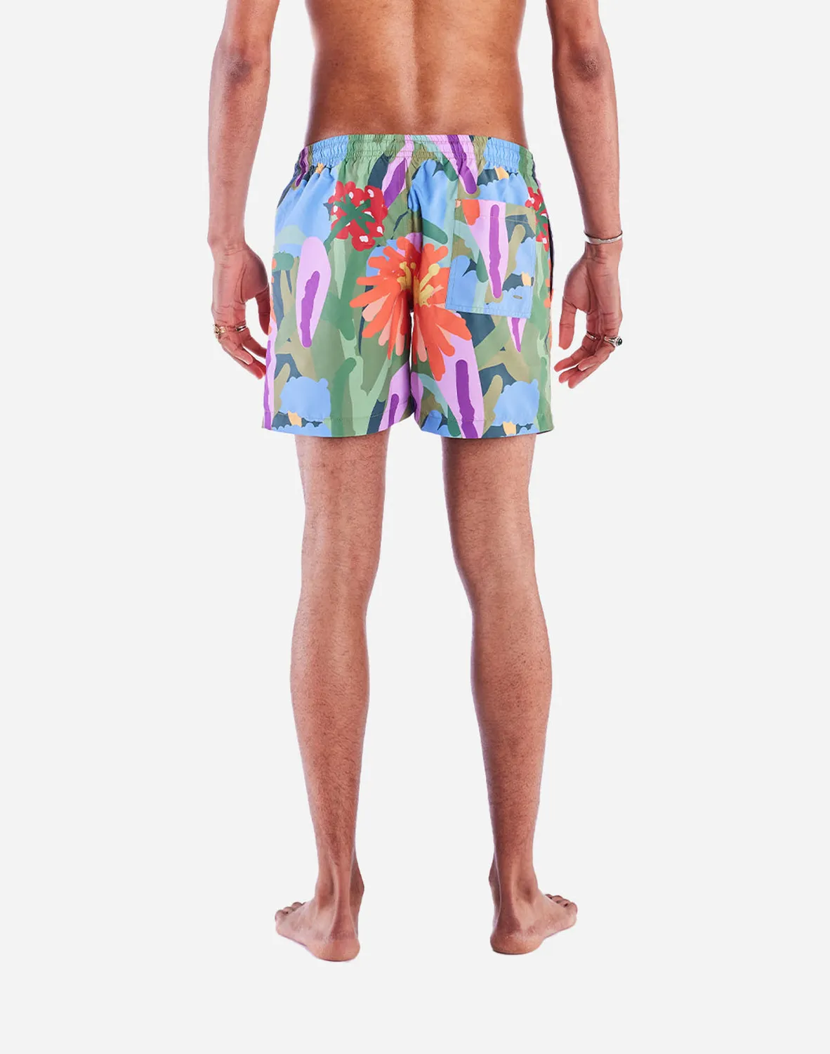 OLOW Wildflowers short de bain multicolore recyclé