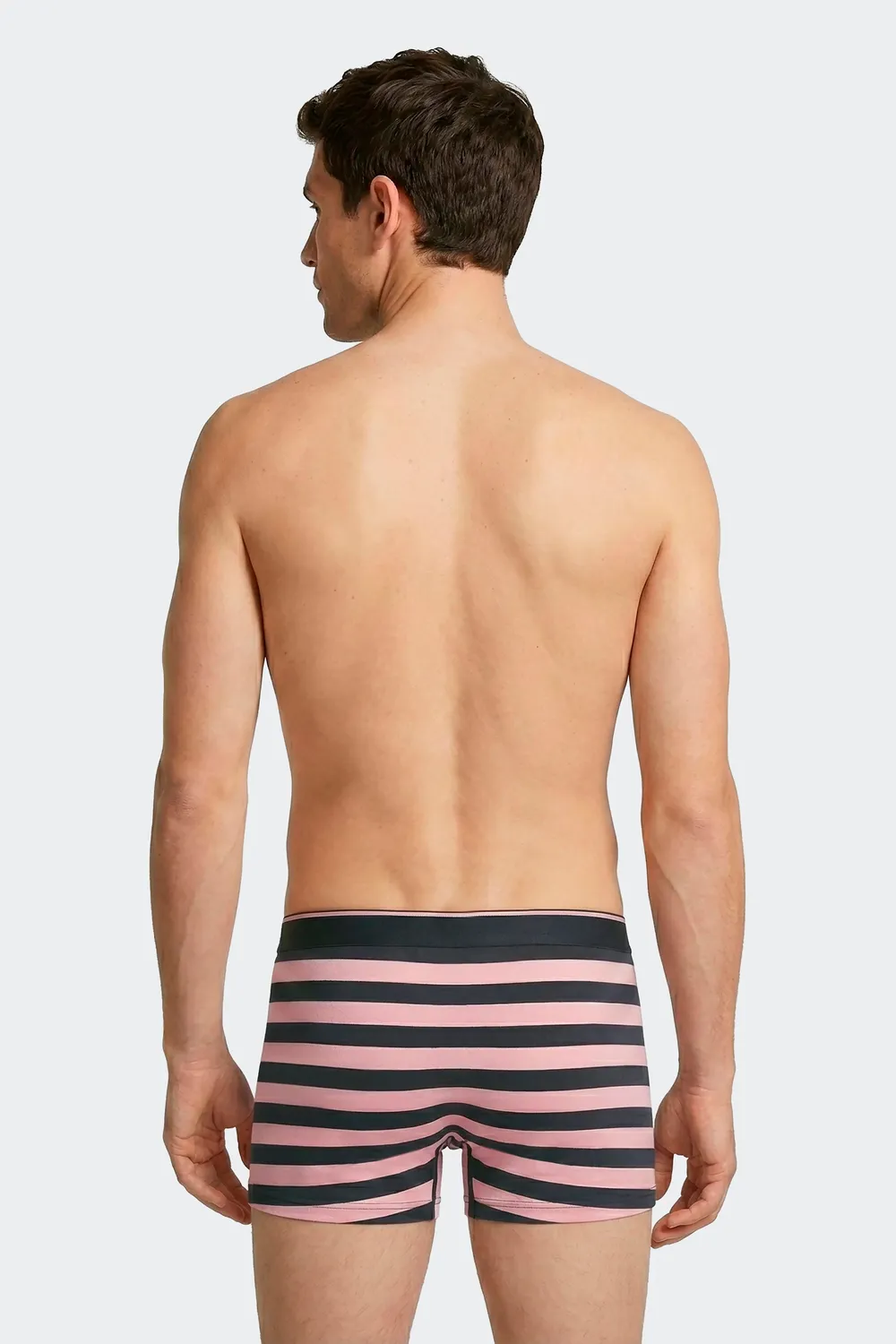 Eden Park Lot 2 boxers coton stretch marine et rose