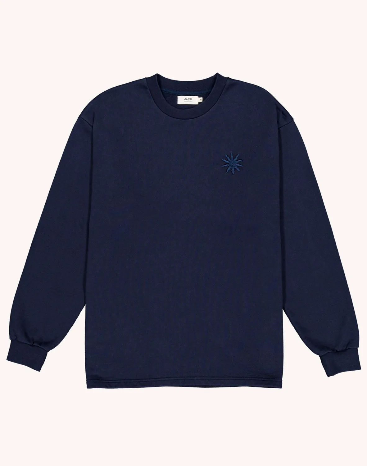 OLOW Lost Track sweat bleu dusk coton bio
