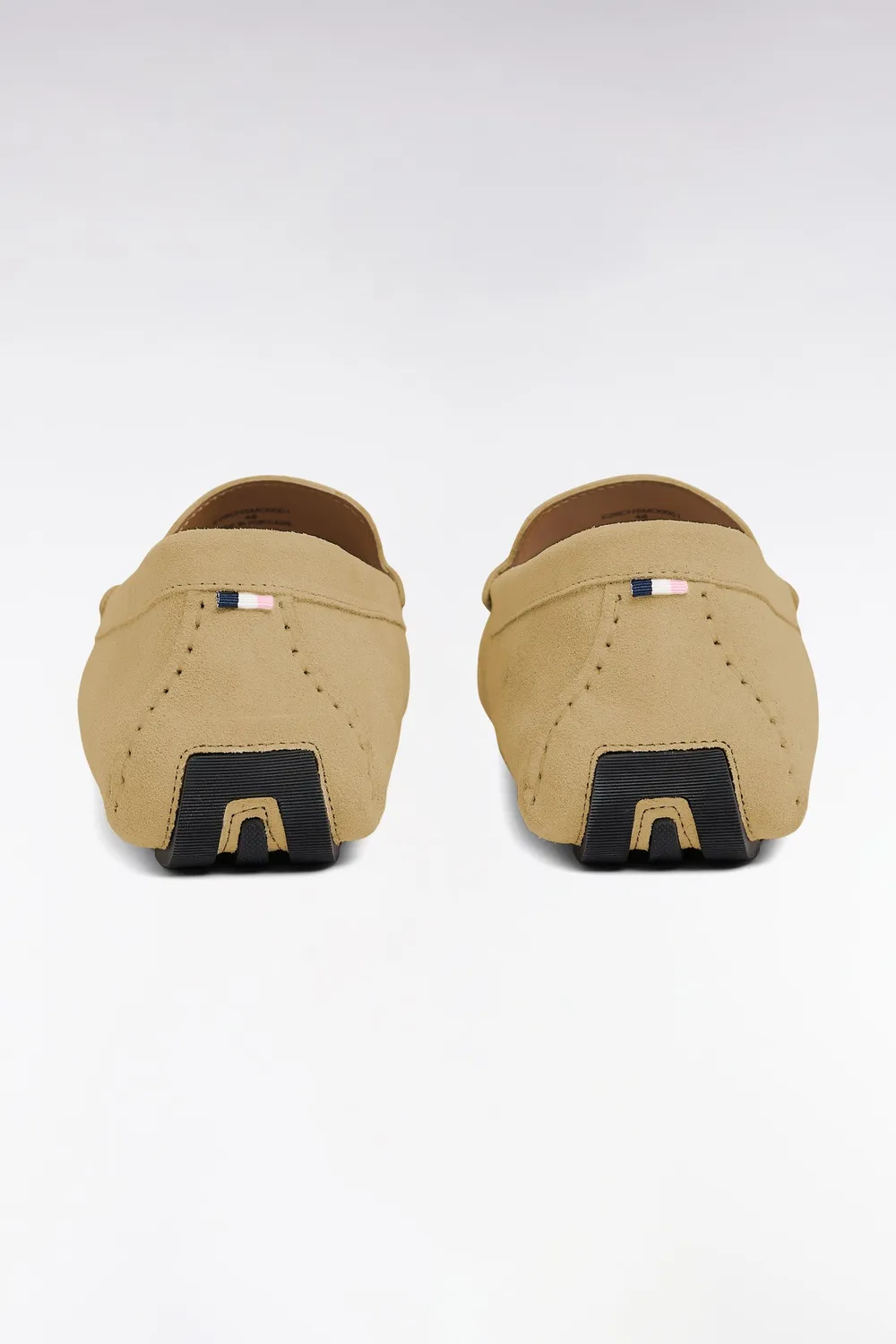 Eden Park mocassins beige chaussures cuir suédé homme