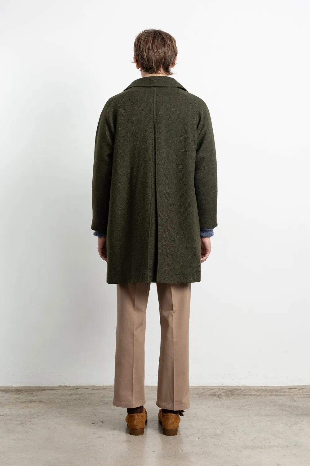 Edmmond Studios Heritage Coat manteau kaki doublure
