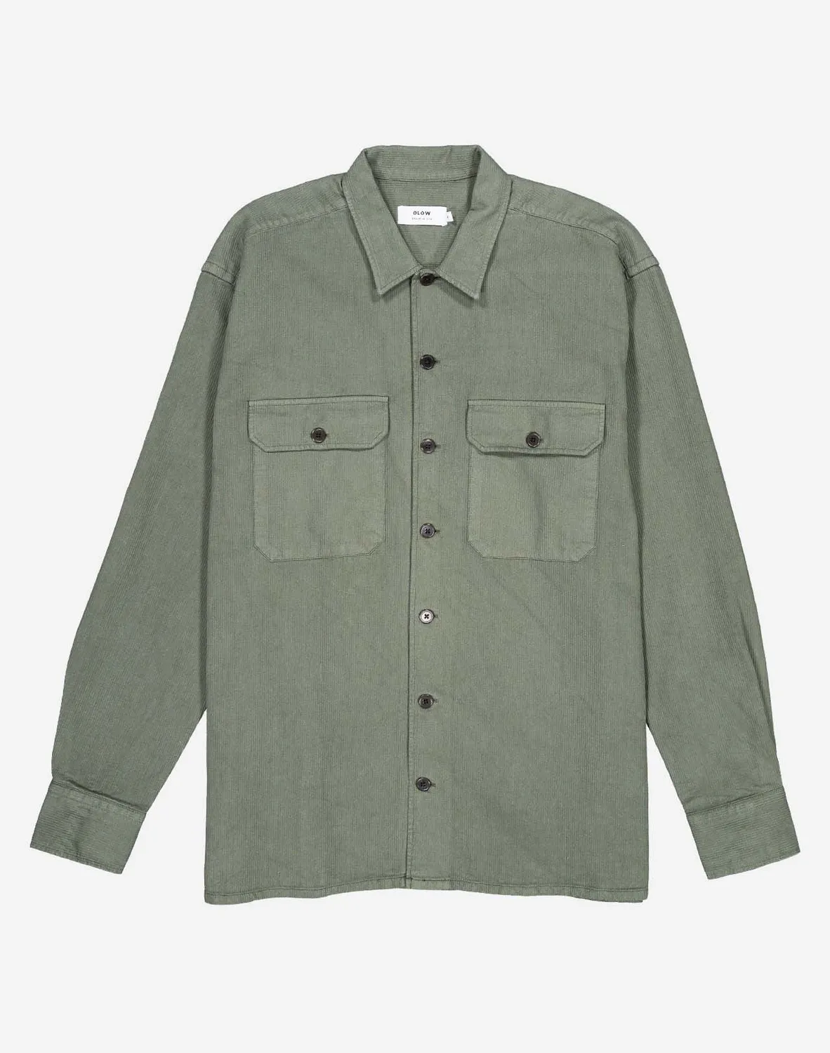 OLOW Decré Taza chemise vert olive coton
