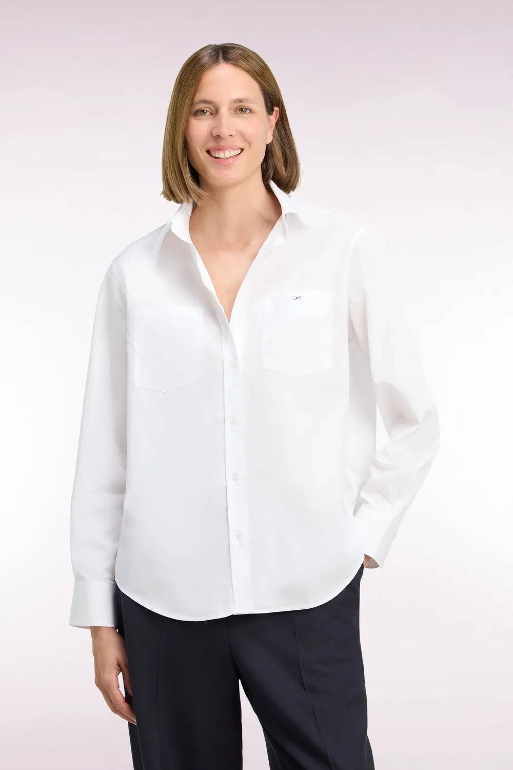 Eden Park Club chemise coton blanche femme 34-46 poches